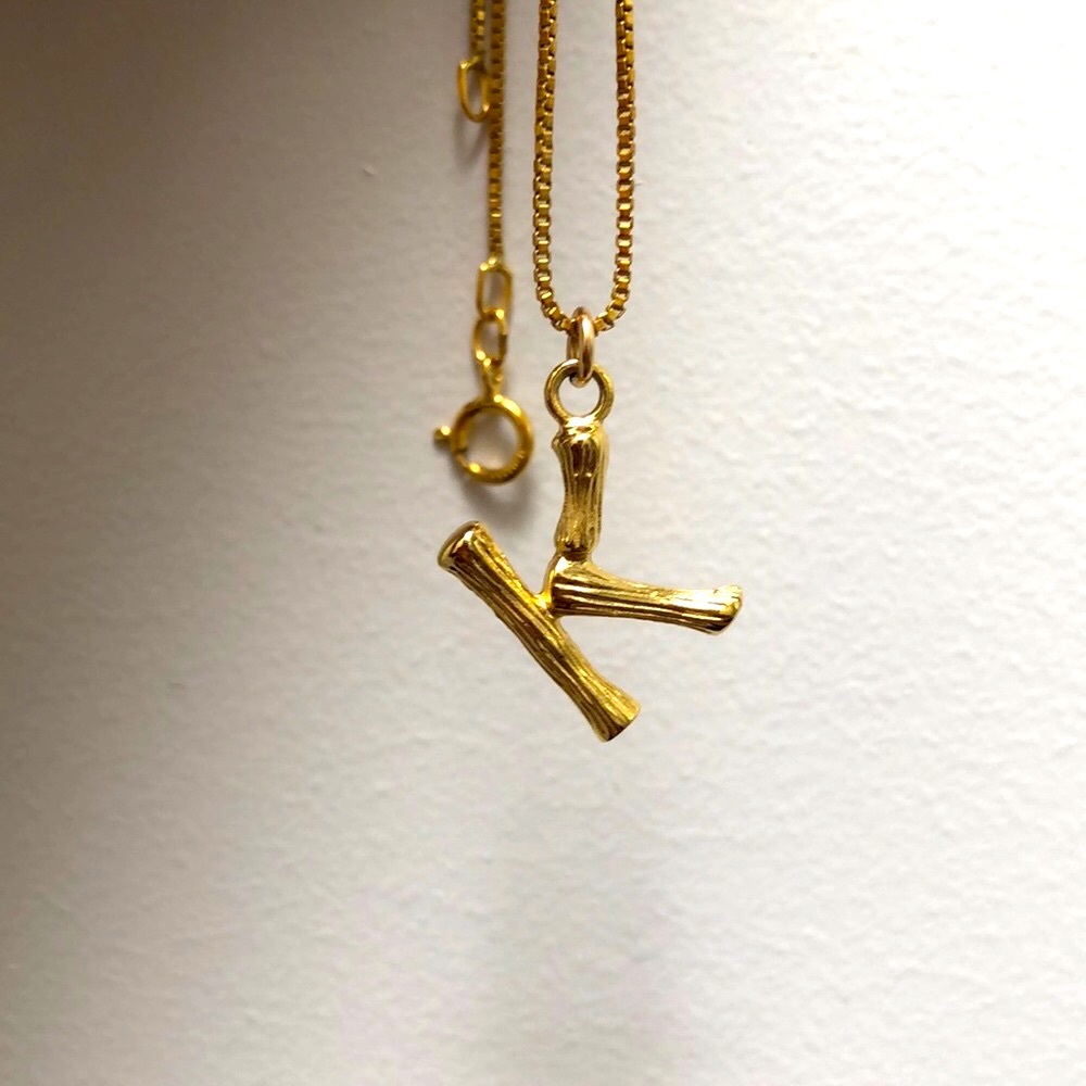 Alphabet Pendant and Chain